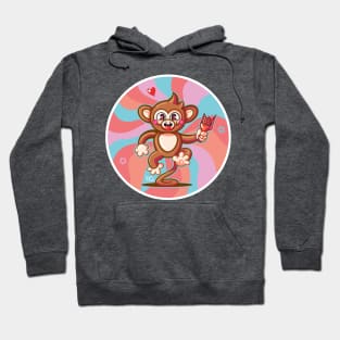 trippy drippy - Cute dark animal monkey Hoodie